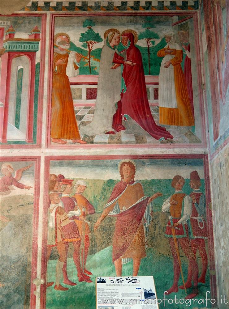 Settimo Milanese (Milano) - Due pannelli  nell'Oratorio di San Giovanni Battista raffiguranti episodi della vita del santo